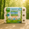 Eco-Friendly 2-Ply Toilet Paper – Compostable Bamboo Tissue Rolls