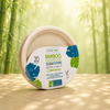 Eco-Friendly 20 PACK 12" Inch Bamboo Oval Platters – Compostable & Sustainable
