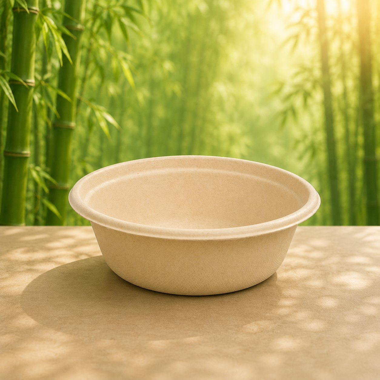 Eco-Friendly 20 PACK 6" Inch Bamboo 11.oz Round Bowls – Compostable & Sustainable
