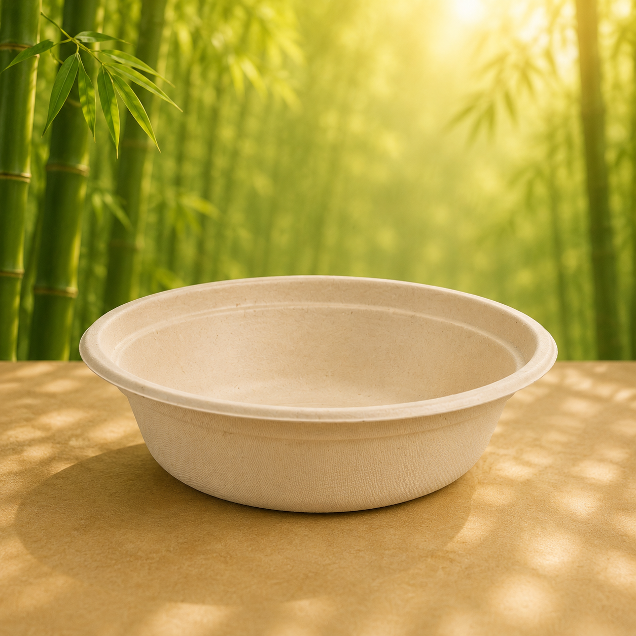 Eco-Friendly 20 PACK 8" Inch Bamboo 16 OZ. Round Bowls – Compostable & Sustainable