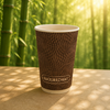 Eco-Friendly Hot Cups With Lids 30 PACK 16 oz. Double Layered For Hot Drinks – Compostable & Sustainable