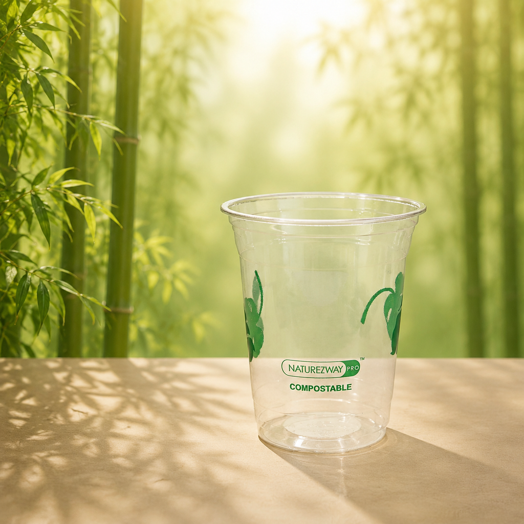 Eco-Friendly 12 oz. Compostable Disposable Cold Cups – Compostable & Sustainable