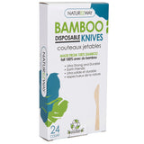 (24 PACK) Bamboo Disposable Knives