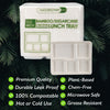 Eco-Friendly 125 PACK 10.5"x 8.5” Inch Bamboo 5 Compartment Lunch Trays – Compostable & Sustainable