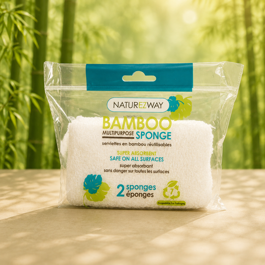 Reusable Bamboo Cleaning Sponges – Eco-Conscious Household Use