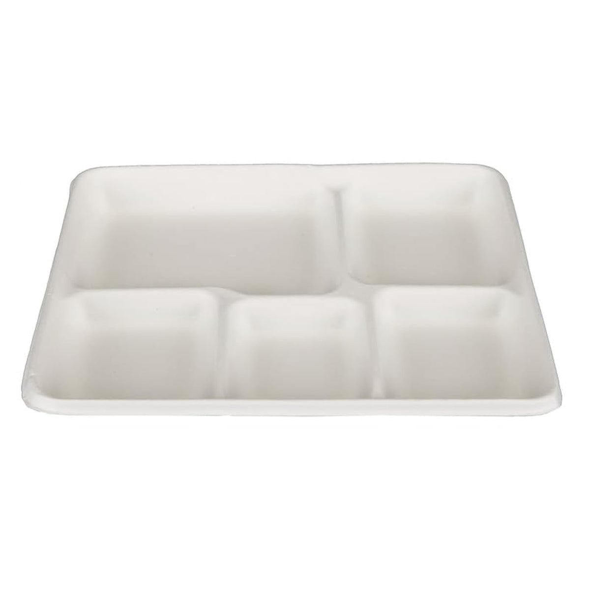 NatureZway 125 Pack 6" Bamboo Sugarcane Round Plates - Compostable, Leak-Proof, Heavy-Duty, Microwave Safe