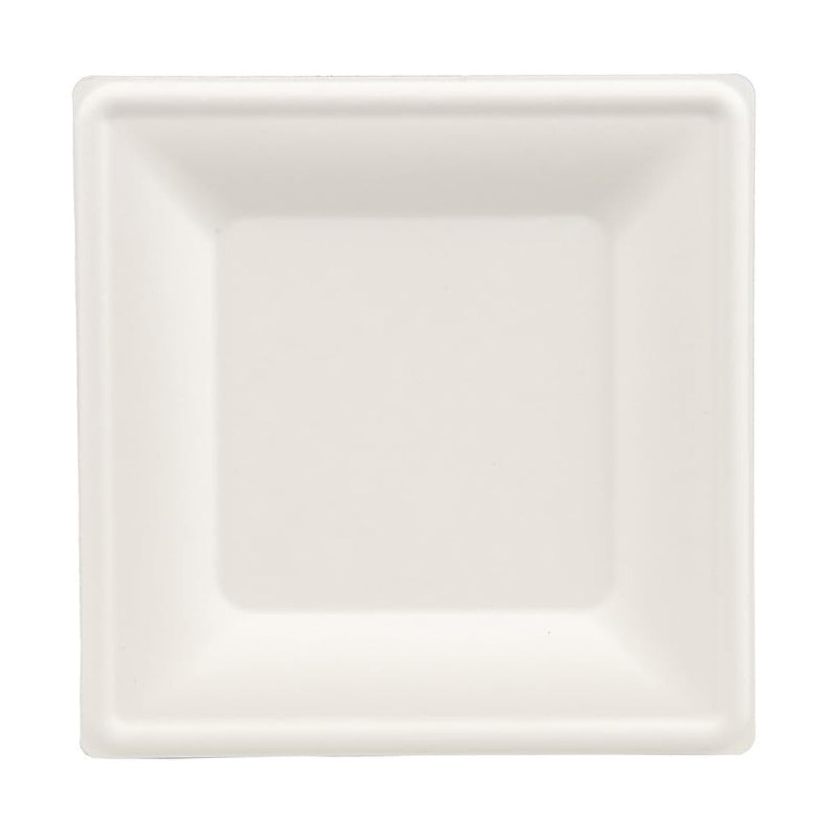 NatureZway 6" Bamboo & Sugarcane Square Plates - Freezer, Microwave Safe and Heat Resistant (125 Pack)
