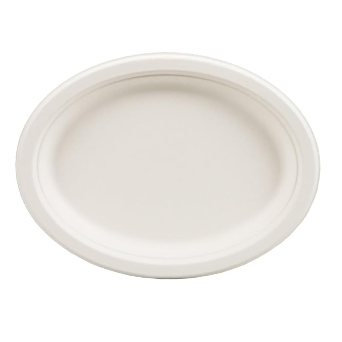 NatureZway 125 Pack 6" Bamboo Sugarcane Round Plates - Compostable, Leak-Proof, Heavy-Duty, Microwave Safe
