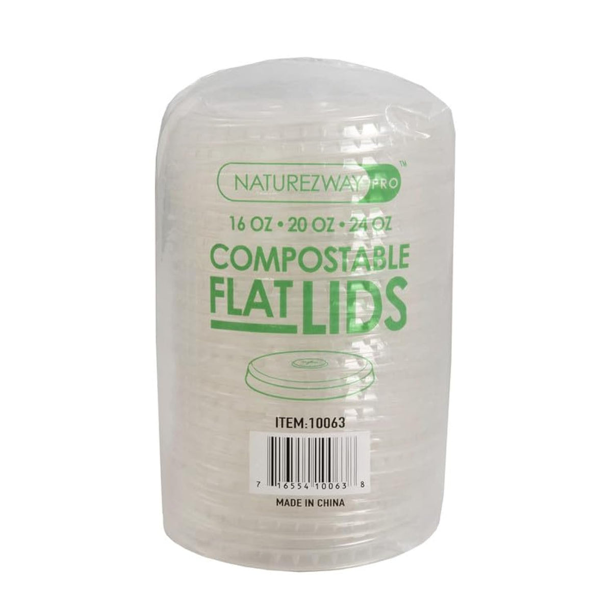 NatureZway 50 Pack Compostable Cold Cups (12 oz.) - Leak Proof, Heavy Duty, Plant-Based