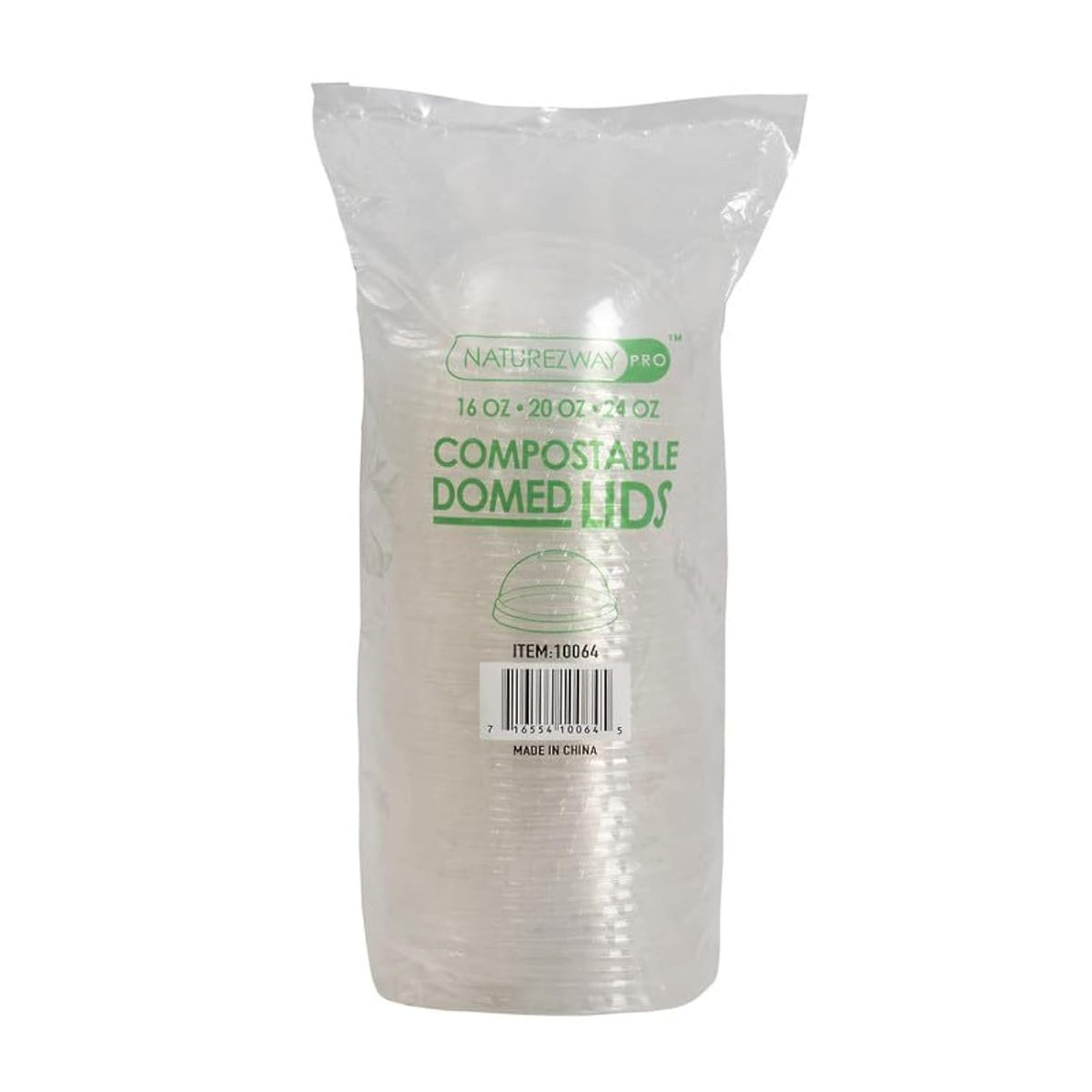 NatureZway 50 Pack Compostable Cold Cups (12 oz.) - Leak Proof, Heavy Duty, Plant-Based