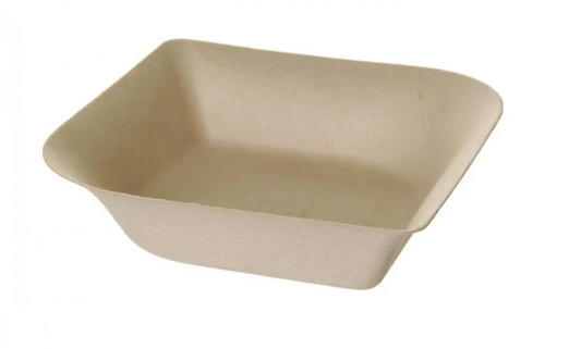 Eco-Friendly 125 PACK 12 oz. Bamboo Square Bowls – Compostable & Sustainable