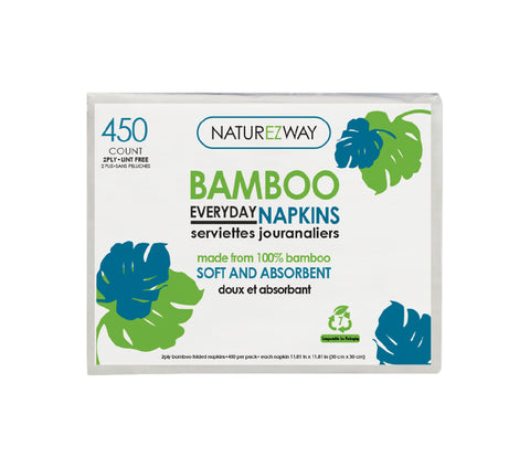 (450 PACK) Bamboo Everyday Napkins