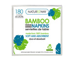 (180 PACK) Bamboo Dinner Napkins | 2-Ply | Soft and Absorbent