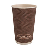 (30 PACK) 16 oz. Double Layered Hot Cups With Lids