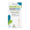 Eco-Friendly 24 PACK Bamboo Disposable Forks – Compostable & Sustainable