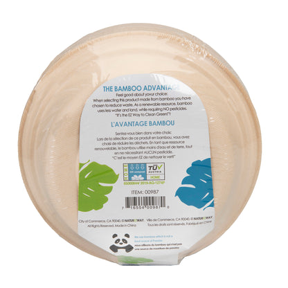 (20 PACK) 8" Inch Bamboo 16 OZ. Round Bowls