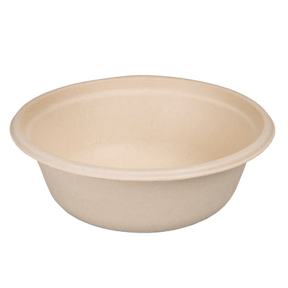 Eco-Friendly 20 PACK 6" Inch Bamboo 11.oz Round Bowls – Compostable & Sustainable
