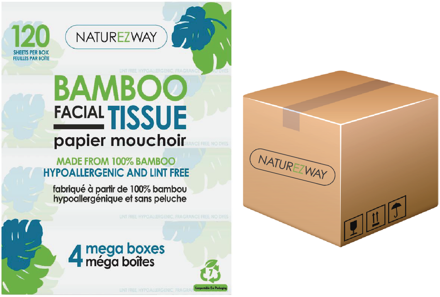 2-Ply Bamboo Facial Tissues – Soft & Sustainable for Sensitive
